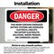 Signmission This Room Contains Energized Battery Systems Danger Sign, Vinyl Decal, 10in W x 7in L, 2PK OS-2PACK-DS-D-710-L-2301 - alternate 5